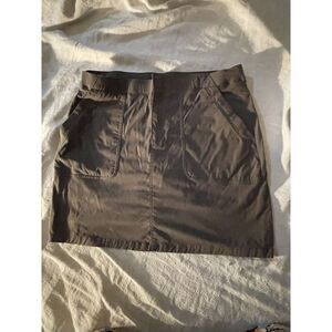 Eddie Bauer Skirt Women Flat Front Stretch Casual Polyester Hiking Timberwolf 12